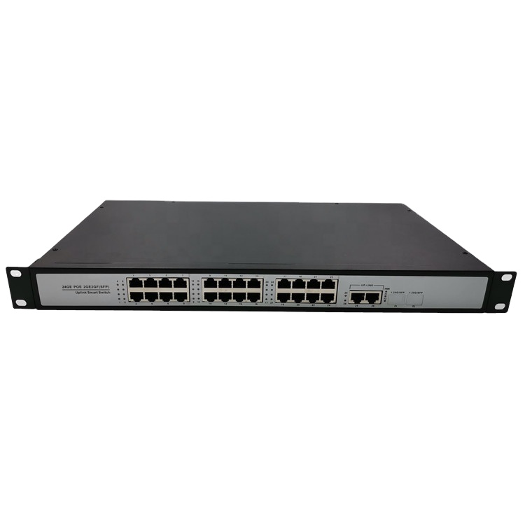 24+2 port Gigabit POE Switch with 2 port 10/100/1000Mbps Uplink