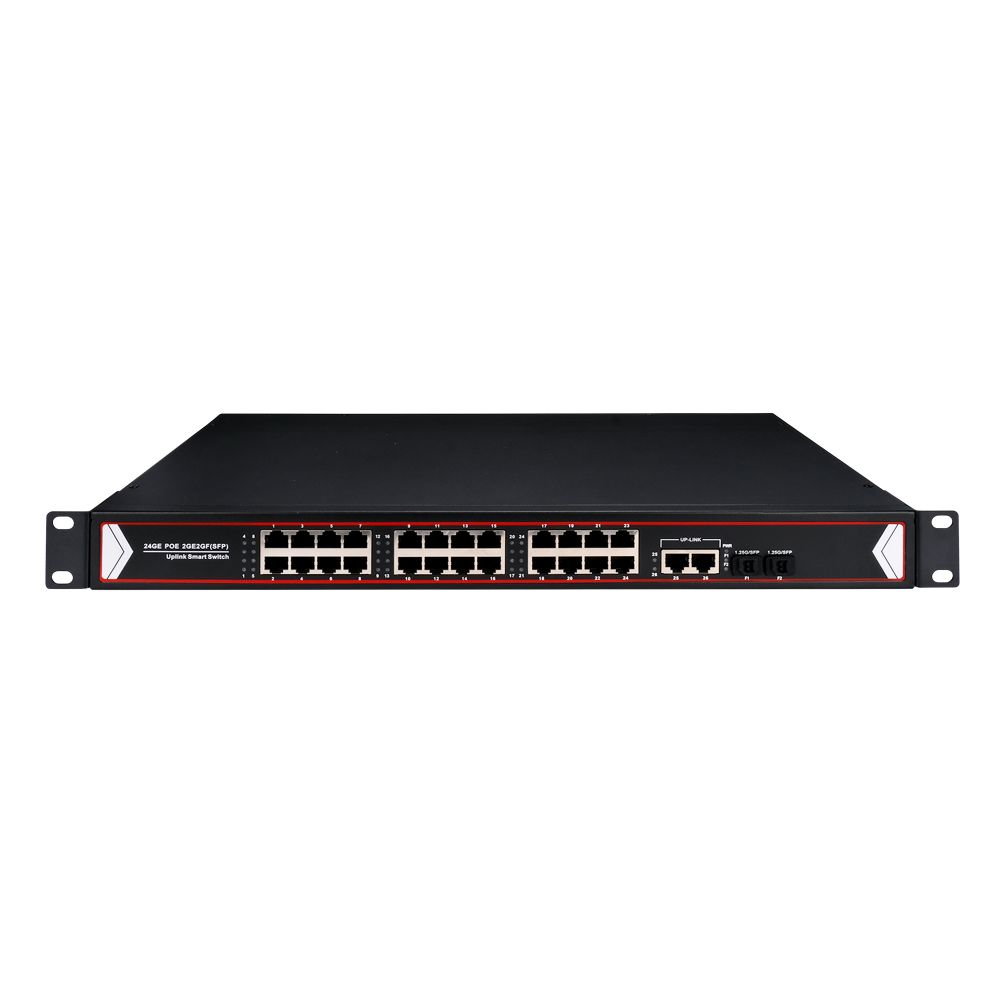 24+2 port 100Mbps POE Switch with 2 port 10/100/1000Mbps Uplink