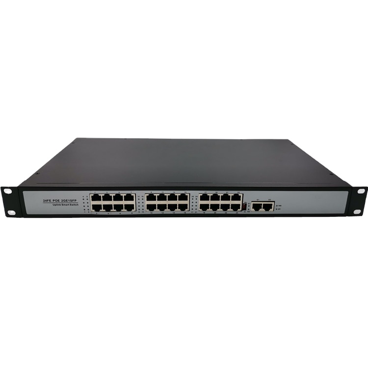 24+2 port 100Mbps POE Switch with 2 port 10/100/1000Mbps Uplink