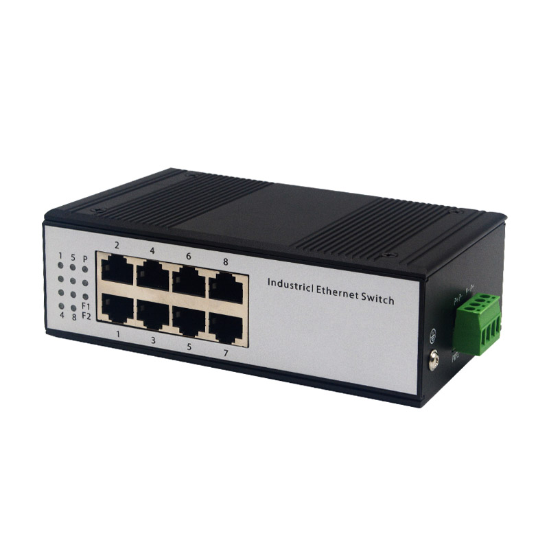 8 Port 100Mbps Industrial Ethernet Switch DIN-Rail