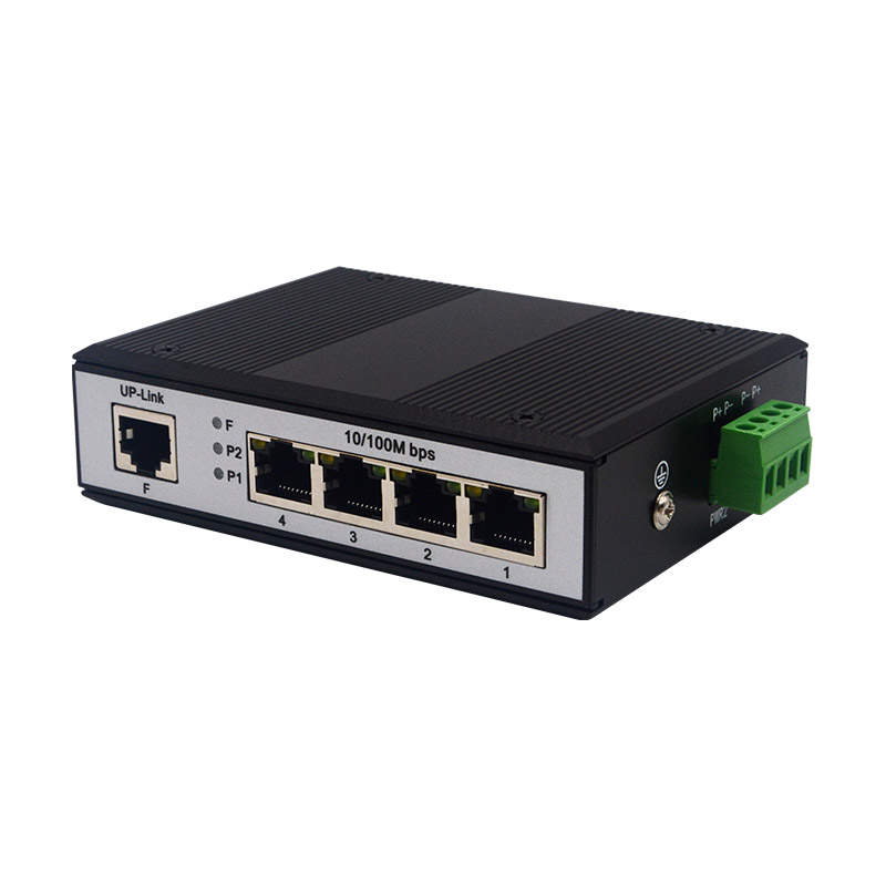 4 Port Gigabit Industrial Ethernet Switch DIN-Rail