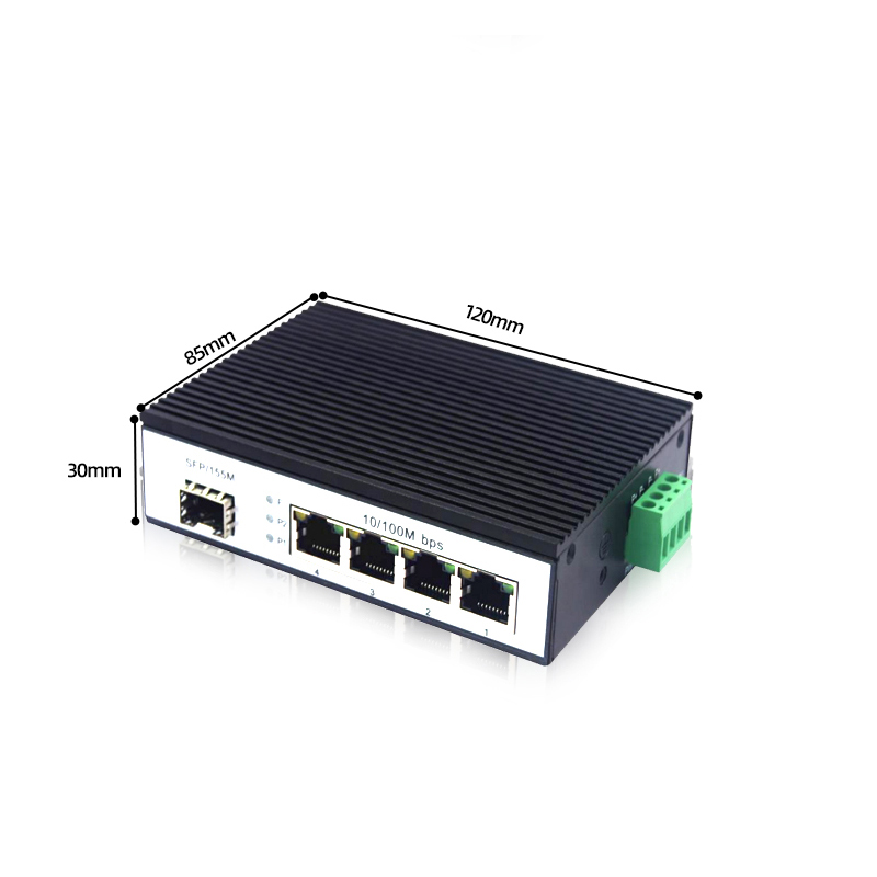 1 Port SFP 1/2/4 Port Gigabit Ethernet Industrial POE Switch DIN-Rail