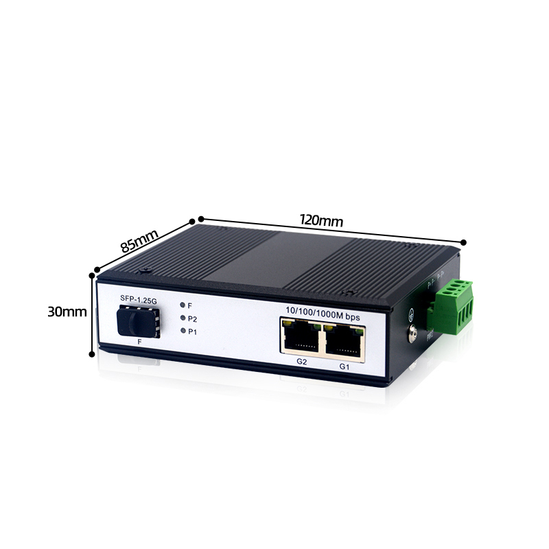 1 Port SFP 1/2/4 Port Gigabit Ethernet Industrial POE Switch DIN-Rail