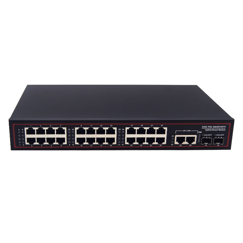 Desktop Type 24+2 +2 port Gigabit POE Switch with 2 port 10/100/1000Mbps Uplink 2*SFP