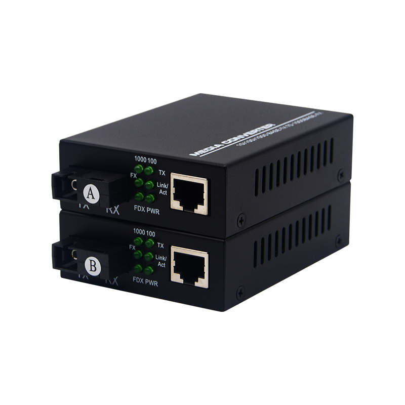 1 Port SC 1 RJ45 Gigabit Fiber Media Converter