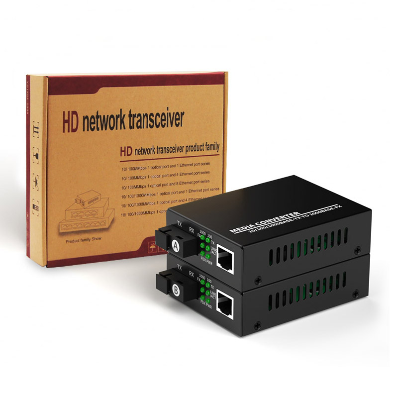 1 Port SC 1 RJ45 Gigabit Fiber Media Converter