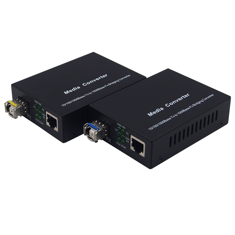 1 port SFP Gigabit Fiber Media Converter