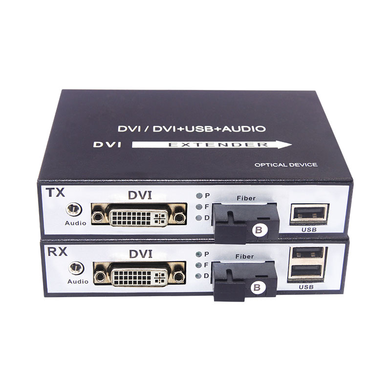  With USB Fiber to DVI Converter 